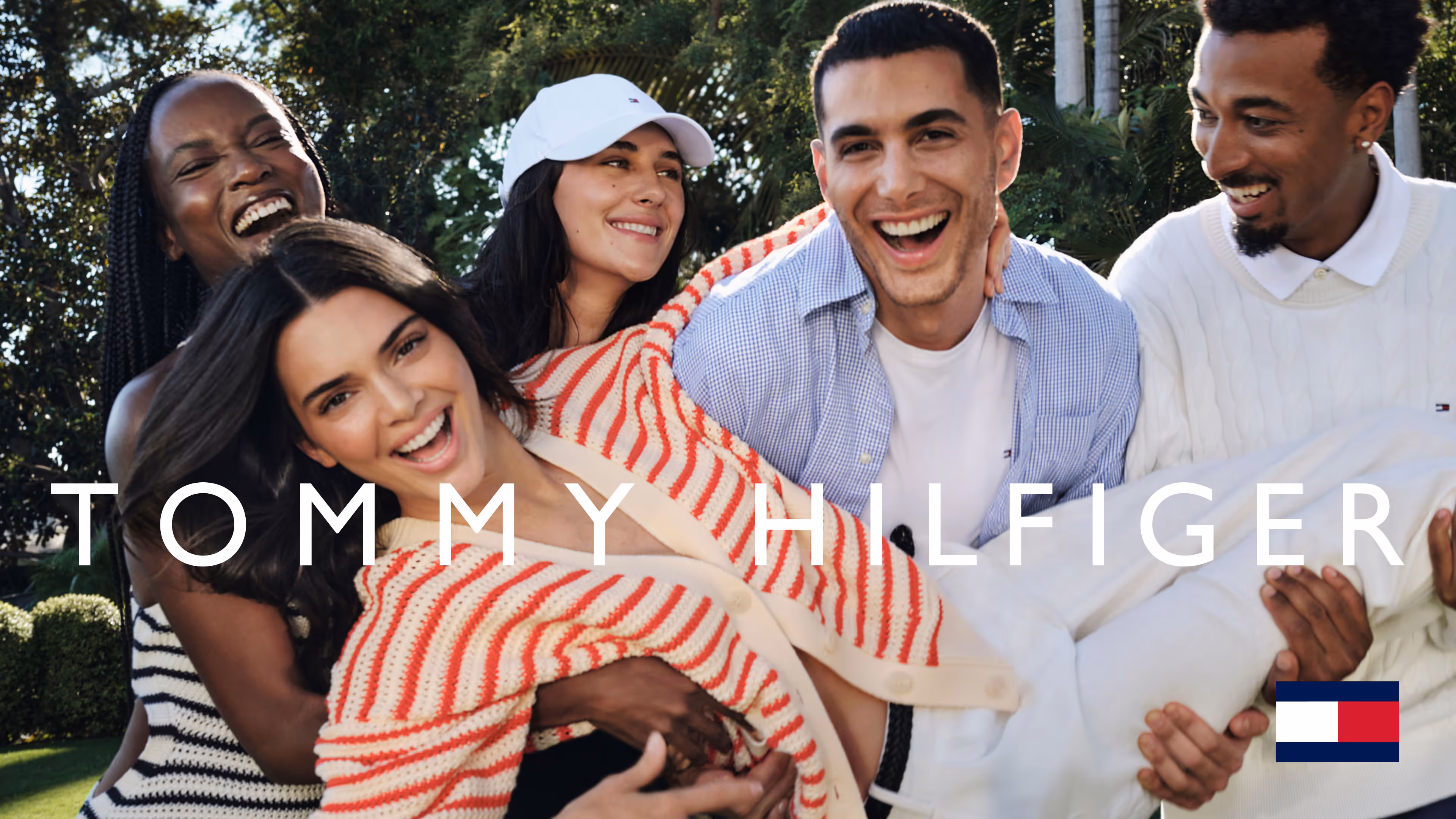 Tommy X Kendall brand identity — hero campaign visual
